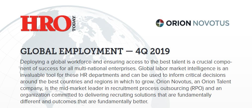 GLOBAL EMPLOYMENT - 4Q 2019 Report from Orion Novotus and HRO Today